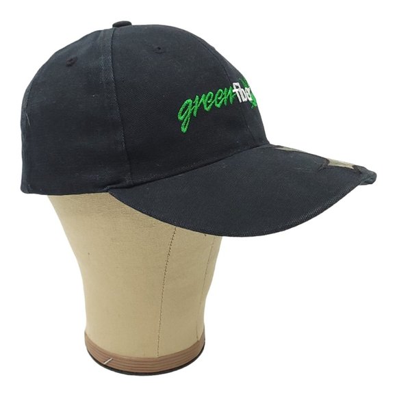 Green Fiber Black Camo Strapback Cap Trucker Baseball Hunter Farming Hat - Picture 3 of 13